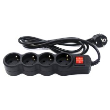 SP4B-150. Сетевой фильтр 4 розетки, 5м, черный. 5bites
