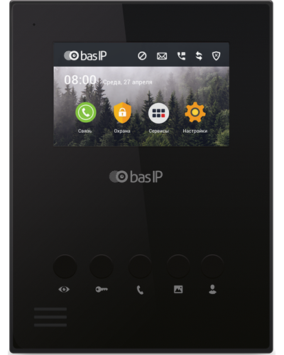 AU-04LA (AU-04L) BLACK. Монитор IP-домофона. BAS-IP в Волгограде