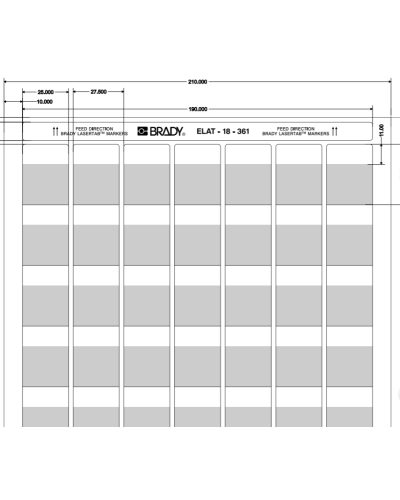 ELAT-18-361-2.5 (уп. 2500 шт.): Этикетка в Волгограде