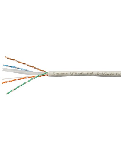 UTP-4P-Cat.6-SOLID-GY-100 (7178c-5). Кабель «витая пара» (LAN) для структурированных систем связи. CABEUS в Волгограде