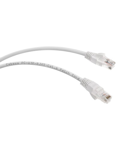PC-UTP-RJ45-Cat.6-5m-WH (8674c), белый. Патч-корд медный. CABEUS в Волгограде