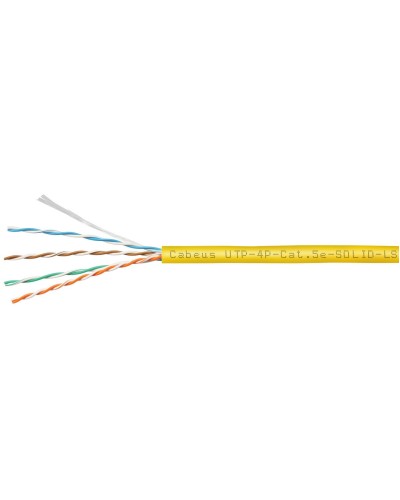 UTP-4P-Cat.5e-SOLID-LSZH-YL (9780c). Кабель «витая пара» (LAN) для структурированных систем связи. CABEUS в Волгограде