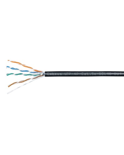 UTP-4P-Cat.5e-SOLID-OUT-LSZH-UV-100 (7172c-5). Кабель «витая пара» (LAN) для структурированных систем связи. CABEUS в Волгограде