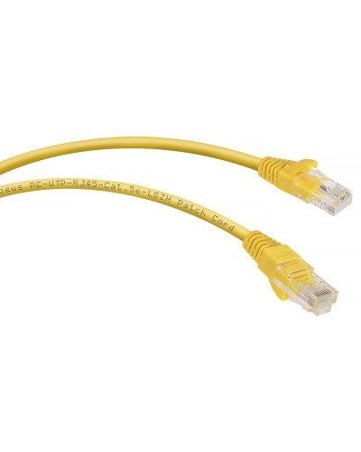 PC-UTP-RJ45-Cat.5e-0.3m-YL-LSZH (9495c), желтый. Патч-корд медный. CABEUS в Волгограде