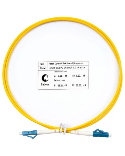 FOP(s)-9-LC-LC-0,5m (8807c). Патч-корд оптический. CABEUS в Волгограде