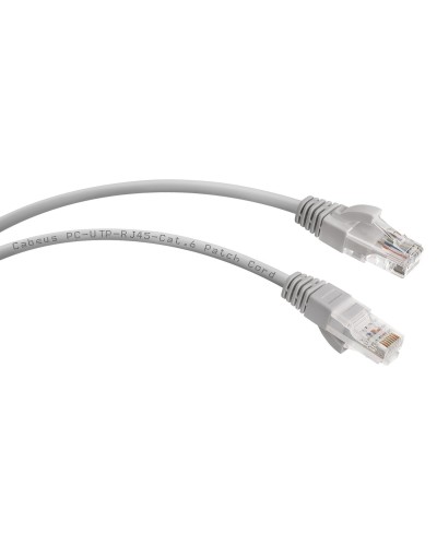PC-UTP-RJ45-Cat.6-1m (7267c), серый. Патч-корд медный. CABEUS в Волгограде
