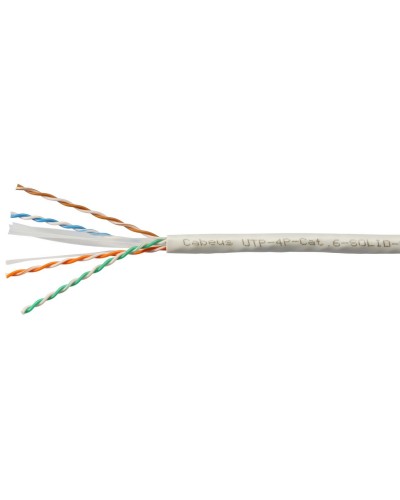 UTP-4P-Cat.6-SOLID-LSZH-WH (11871c). Кабель «витая пара» (LAN) для структурированных систем связи. CABEUS в Волгограде