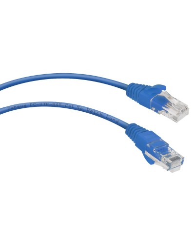 PC-UTP-RJ45-Cat.5e-0.15m-BL (8989c), синий. Патч-корд медный. CABEUS в Волгограде