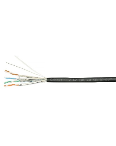 STP-4P-Cat.6a-SOLID-OUT-LSZH-UV (7198c). Кабель «витая пара» (LAN) для структурированных систем связи. CABEUS в Волгограде