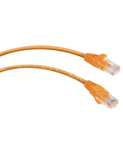 PC-UTP-RJ45-Cat.5e-2m-OR (7680c), оранжевый. Патч-корд медный. CABEUS в Волгограде