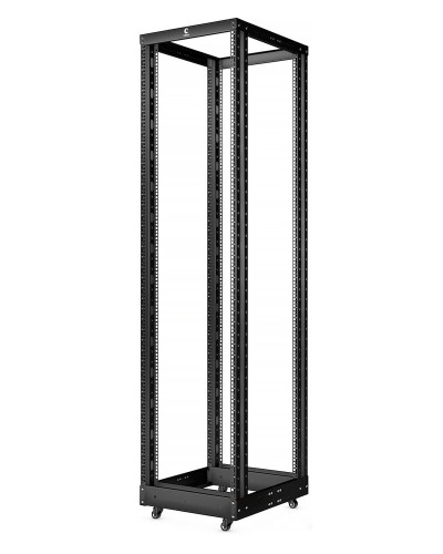 RA-32U-1000-BK (10158c). Открытая стойка 19, 32U, двухрамная, усиленная, цвет черный. CABEUS в Волгограде