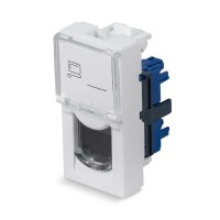KJ-RJ45-Cat.6-180T-FP-L-22,5 (11840c): Вставка Keystone Jack RJ-45