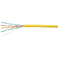 UTP-4P-Cat.5e-SOLID-LSZH-YL-100 (9780c-5). Кабель «витая пара» (LAN) для структурированных систем связи. CABEUS