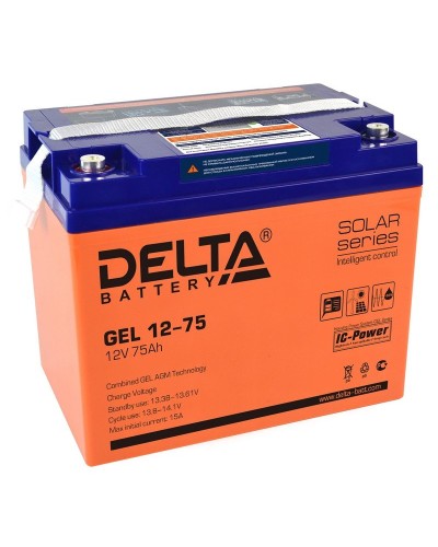 Delta GEL 12-75. Аккумулятор герметичный свинцово-кислотный. Delta в Волгограде