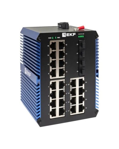 TSX-U-4GX/SFP-24GTP. Промышленный неуправляемый коммутатор. EKF в Волгограде