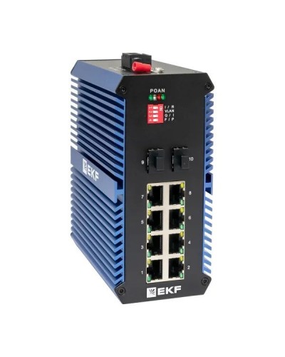 TSX-U-2GX/SFP-8GTP. Промышленный неуправляемый коммутатор. EKF в Волгограде