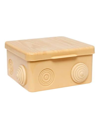 КМР-030-014 с крышкой (100х100х55) светлое дерево IP54 (plc-kmr-030-014-s). Коробка распределительная. EKF в Волгограде