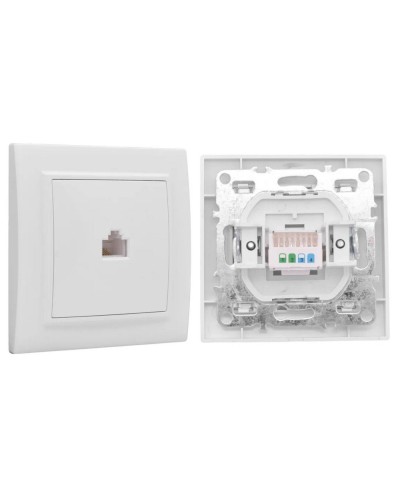 Минск Розетка RJ-45 1-местная СП (ERK01-035-10). Розетка RJ-45 1-местная СП. EKF в Волгограде