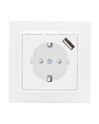 Минск Розетка 1-местная СП с/з 16А (ERR16-028-100-USB). Розетка 1-местная СП с/з 16А. EKF в Волгограде