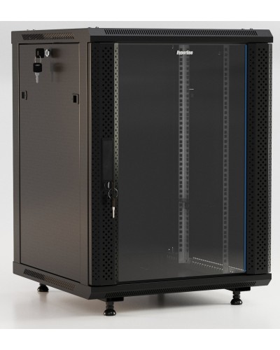 TWB-FC-1545-GP-RAL9004. Шкаф телекоммуникационный 19 настенный 15U. Hyperline в Волгограде