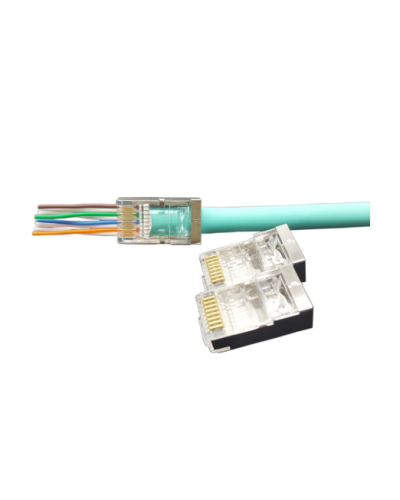 PLEZ-8P8C-U-C6-SH-100 (100 шт). Разъем RJ-45. Hyperline в Волгограде