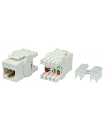 KJ8-8P8C-C6A-180-WH. Вставка Keystone Jack RJ-45. Hyperline в Волгограде