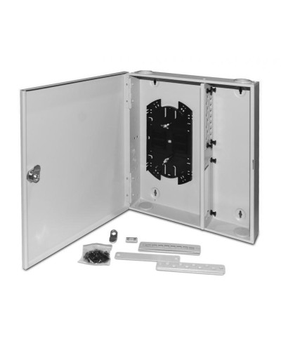 FO-WBX-4xSLT-W140H42-32UN-GY. Кросс оптический настенный. Hyperline в Волгограде