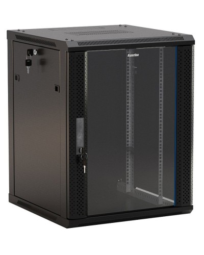 TWB-0966-GP-RAL9004. Шкаф телекоммуникационный 19 настенный 9U. Hyperline в Волгограде