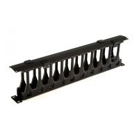 CMF-1U-FPL106-MCOV-RAL9005. Кабельный организатор 19. Hyperline