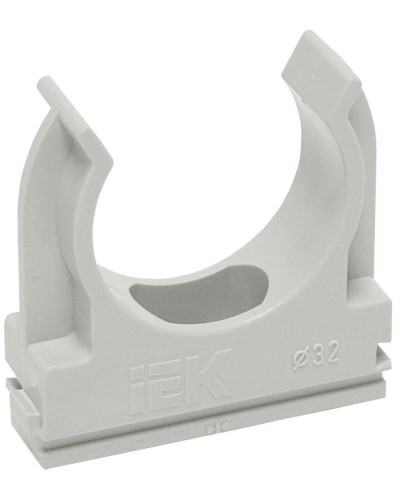 Держатель с защёлкой D20 серый ELASTA (100 шт) (CTA10D-CF20-K41-100). Держатель с защёлкой. IEK в Волгограде