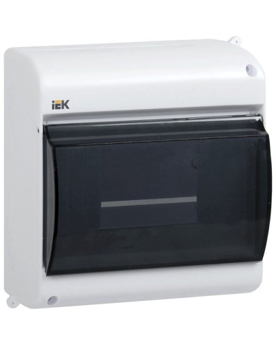 Корпус пластиковый КМПн 2/6 IP30 белый KREPTA 3 (MKP42-N-06-30-09). Щиток модульный с прозрачной дверцей, настенный. IEK в Волгограде