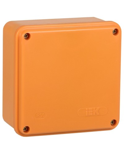 Коробка распаячная огнестойкая ПС 100х100х50 6P 6мм² IP44 гладкие стенки (UKF20-100-100-050-6-6-09). Коробка распаячная огнестойкая безгалогенная (HF). IEK в Волгограде