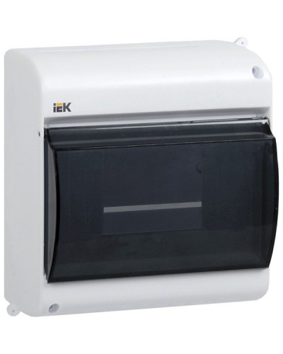 Корпус пластиковый КМПн 2/4 IP30 белый KREPTA 3 (MKP42-N-04-30-12). Щиток модульный с прозрачной дверцей, настенный. IEK в Волгограде