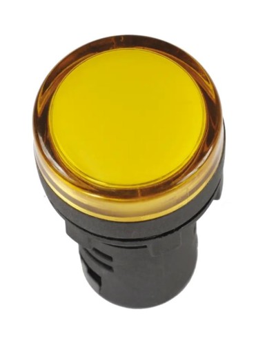 Лампа AD22DS (LED) матрица D22 мм желтый 12В AC/DC желтый (BLS10-ADDS-012-K05). Светосигнальный индикатор. IEK в Волгограде