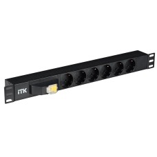 PH21-6D3. Блок розеток 19”. ITK