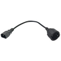PC-C14D-10CM. Адаптер C14-Schuko. ITK