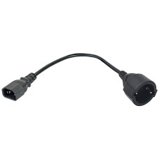 PC-C14D-10CM. Адаптер C14-Schuko. ITK