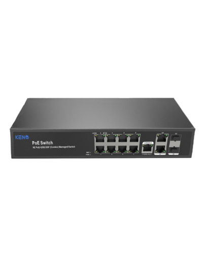 KN-SW802SFP/M2. Коммутатор с питанием по PoE. KENO в Волгограде