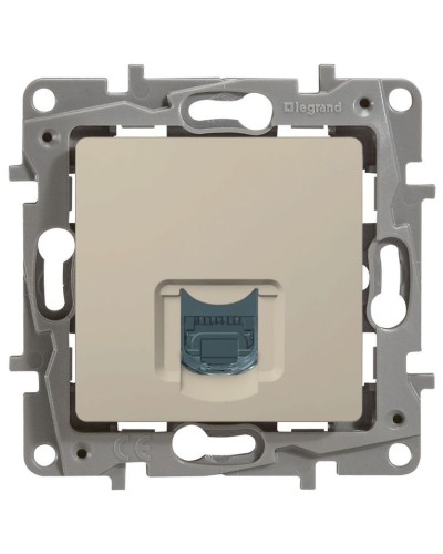 Розетка 5e, UTP, 1хRJ45, ETIKA, слоновая кость (672341). Розетка. LegranD в Волгограде