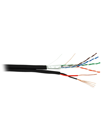 F/UTP 4pair, Cat5e, Out, PVC+PWR (EC-UF004-5E-PC075-PE-BK). Кабель «витая пара» (LAN) для структурированных систем связи. NETLAN в Волгограде