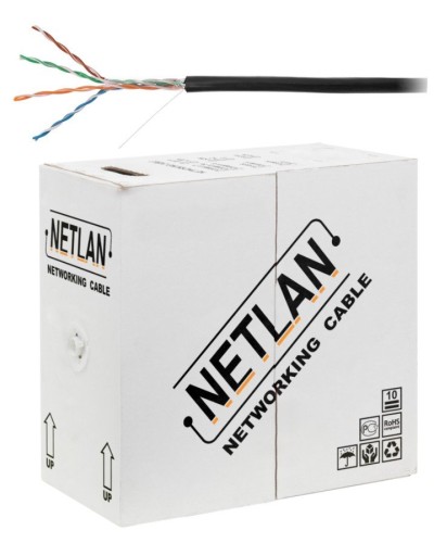 U/UTP 4pair, Cat5e, Out, PE, CCA (CCA-UU004-5E-PE-BK) . Кабель «витая пара» (LAN) для структурированных систем связи. NETLAN в Волгограде