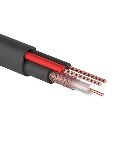 КВК-П-2+2x0,50 мм² (Cu/CCA) черный PROconnect (01-4215). Кабель комбинированный для систем видеонаблюдения. PROCONNECT в Волгограде