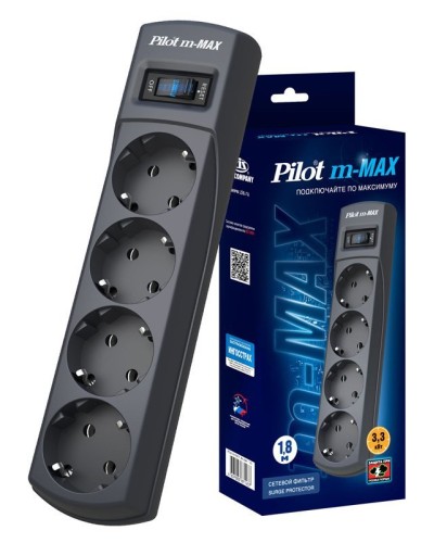 Pilot m-MAX 1.8м. Сетевой фильтр. Pilot в Волгограде