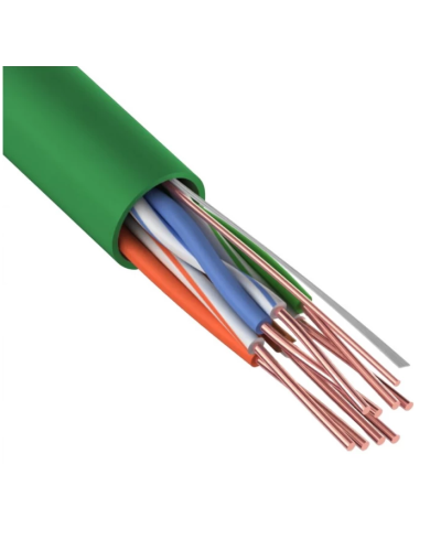 U/UTP, CAT 5e, нг(А)-LSLTx, 4х2х0,52мм, 24AWG, INDOOR, SOLID, зеленый, 305м REXANT (01-0061). Кабель «витая пара» (LAN) для структурированных систем связи. Rexant в Волгограде