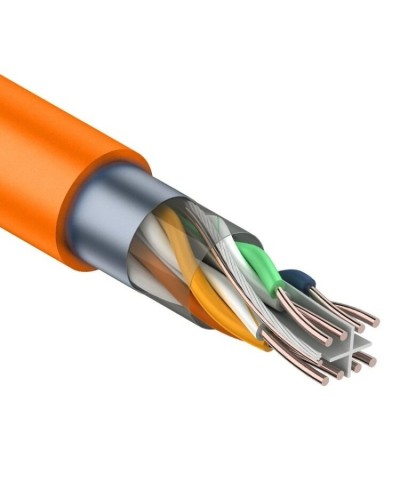 F/UTP, CAT 6, ZH нг(А)-HF, 4PR, 23AWG, INDOOR, SOLID, оранжевый, 305 м, REXANT (01-0151). Кабель «витая пара» (LAN) для структурированных систем связи. Rexant в Волгограде