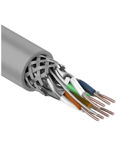 S/FTP, CAT 7, PVC, 4PR, 23AWG, INDOOR, SOLID, серый, 305 м, REXANT (01-0542). Кабель «витая пара» (LAN) для структурированных систем связи. Rexant в Волгограде