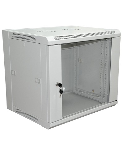 Шкаф телекоммуникационный 19 настенный 18U 600×600×964 мм (ШxГxВ) - передняя дверь стекло, боковые стенки съемные (разобранный) RAL 7035 (04-2224). Шкаф телекоммуникационный 19 настенный 18U. Rexant в Волгограде