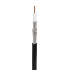 RG-11U, 75 Ом, CCS/Al/Al, 83%, 305 м, черный OUTDOOR (01-3011). Кабель коаксиальный радиочастотный. Rexant