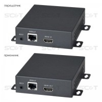 HE20E. Удлинитель HDMI, ИК-сигнала, RS232. SC&T