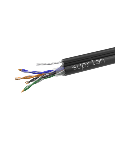 UTP Cat.5e 4x2x0,51 Cu PE Outdoor T-FG8 (трос) Premium (01-0308-1). Кабель «витая пара» (LAN) для структурированных систем связи. SUPRLAN в Волгограде